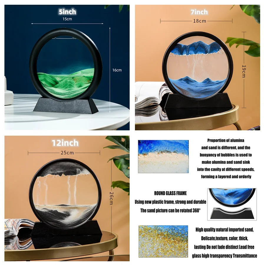 Deep Sea Hourglass Showpiece